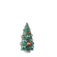 Vintage Bottle Brush Tree with Ornaments