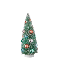 Vintage Bottle Brush Tree with Ornaments