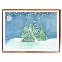Moonlit Trees Boxed Cards