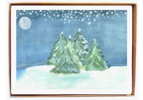  Molly O Moonlit Trees Boxed Cards 