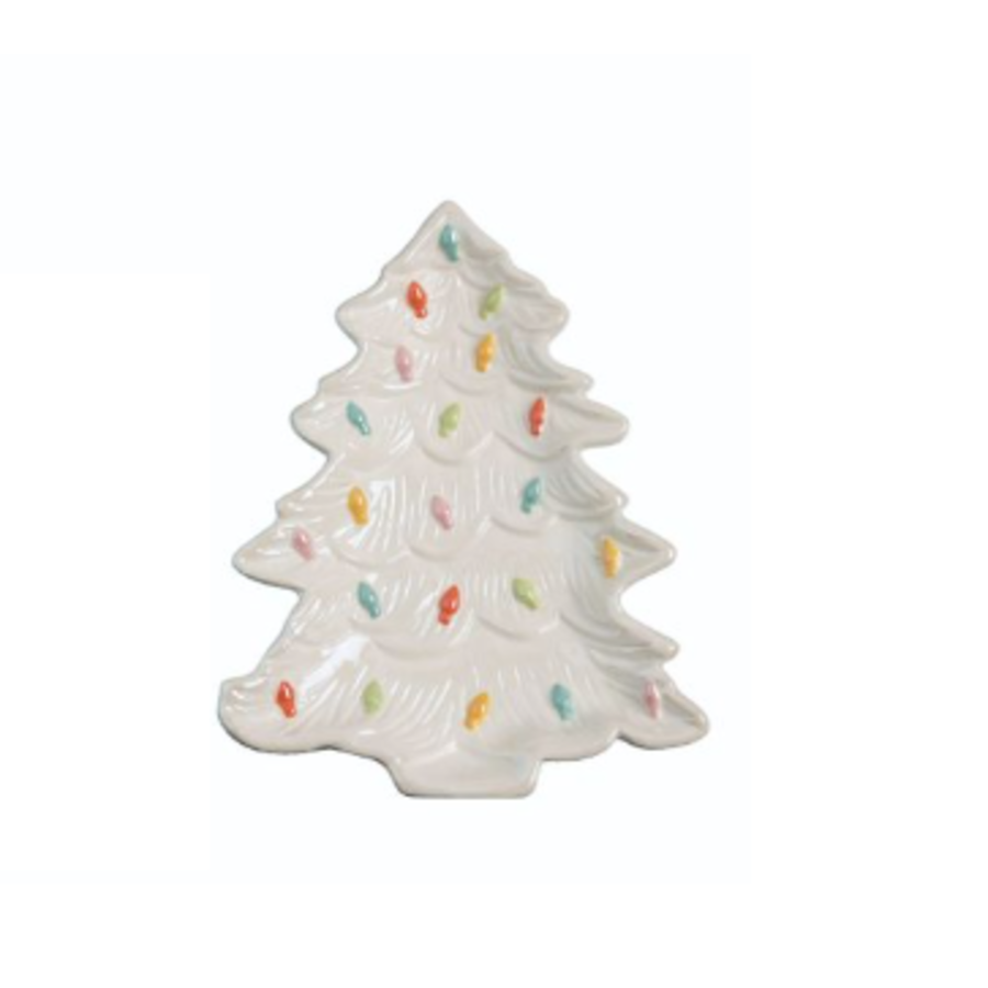 Ceramic Christmas Tree Plate