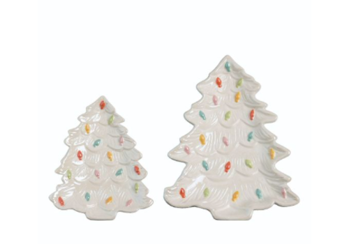  Ceramic Christmas Tree Plate 