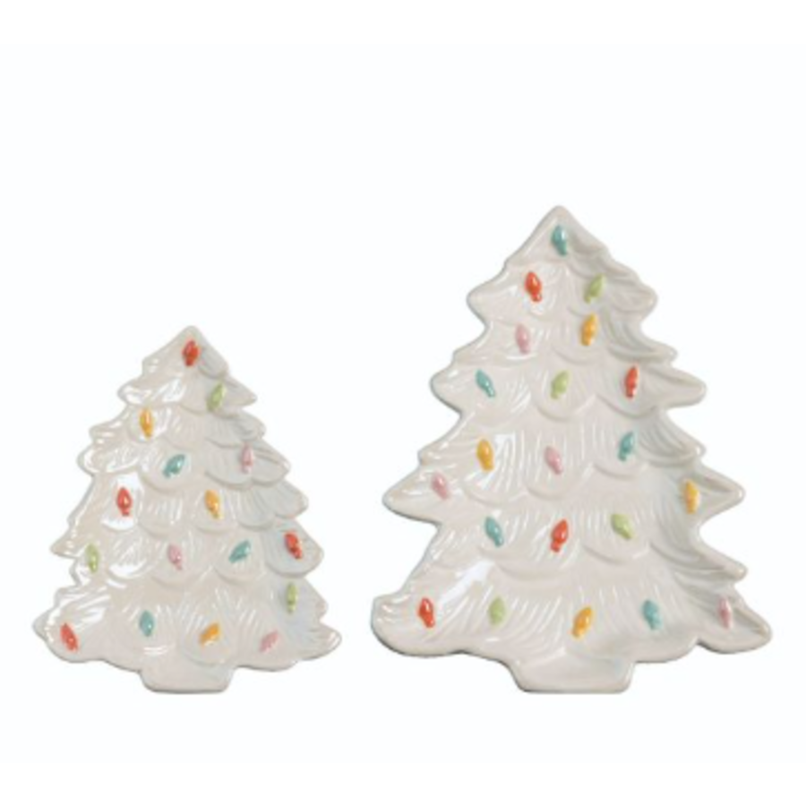 Ceramic Christmas Tree Plate