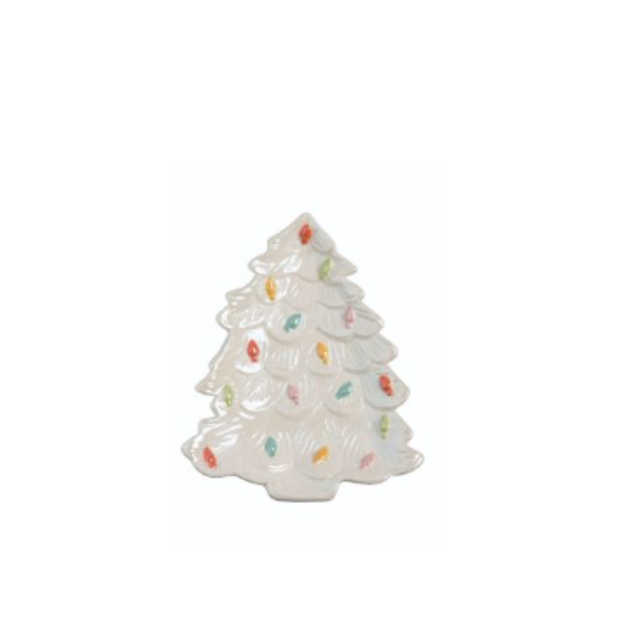 Ceramic Christmas Tree Plate