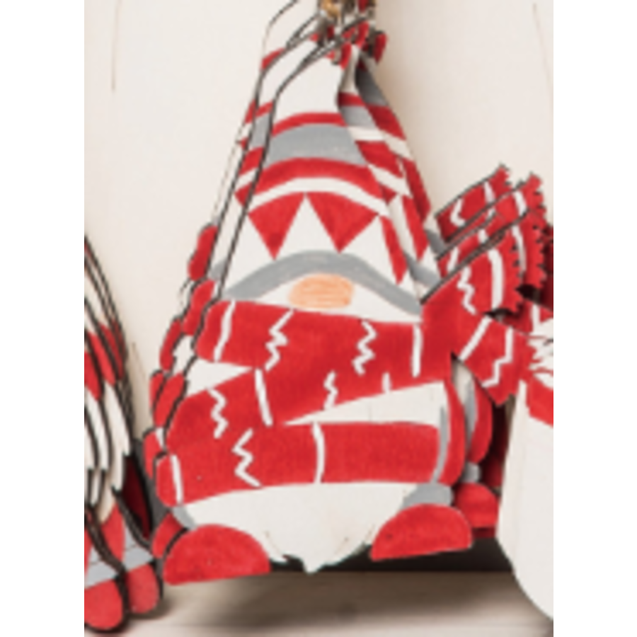 Gnome Wooden Ornaments