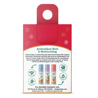 Holiday Lip Balm Set 3 Pack Red Box