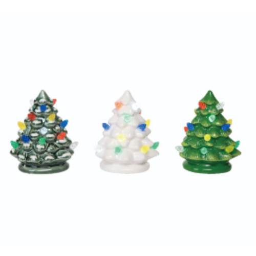  Mini Ceramic Light Up Tree 