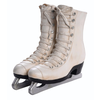 Resin White Ice Skates Planter