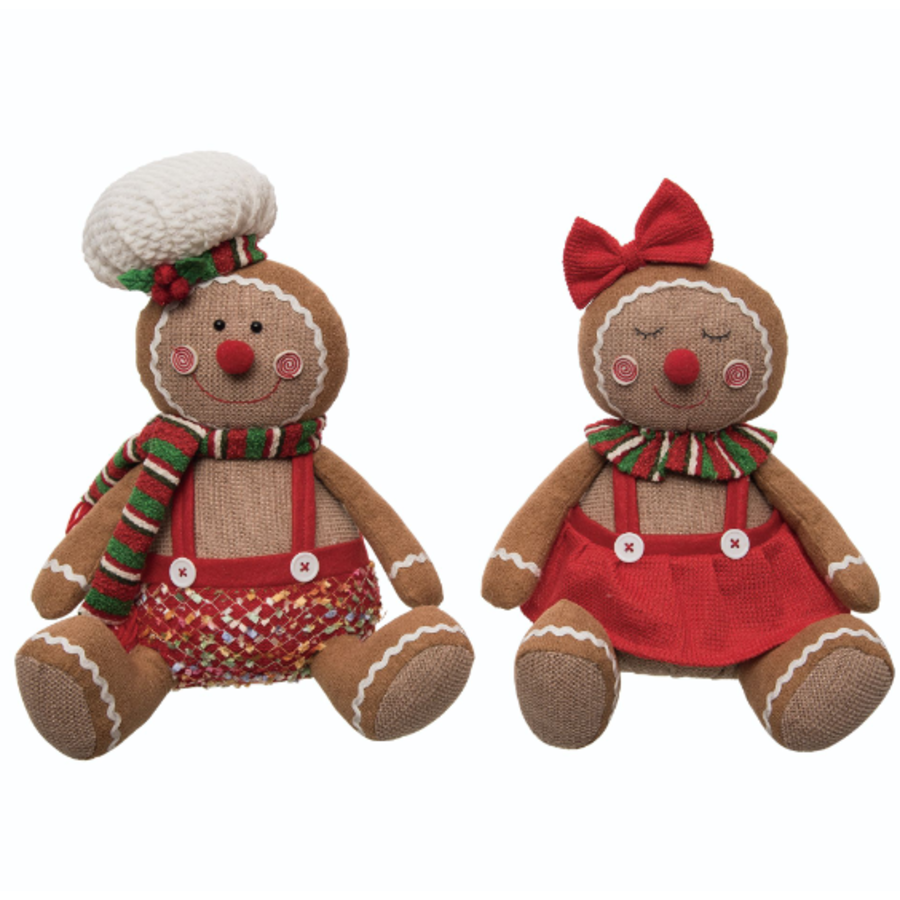 Plush Gingerbread Sitter