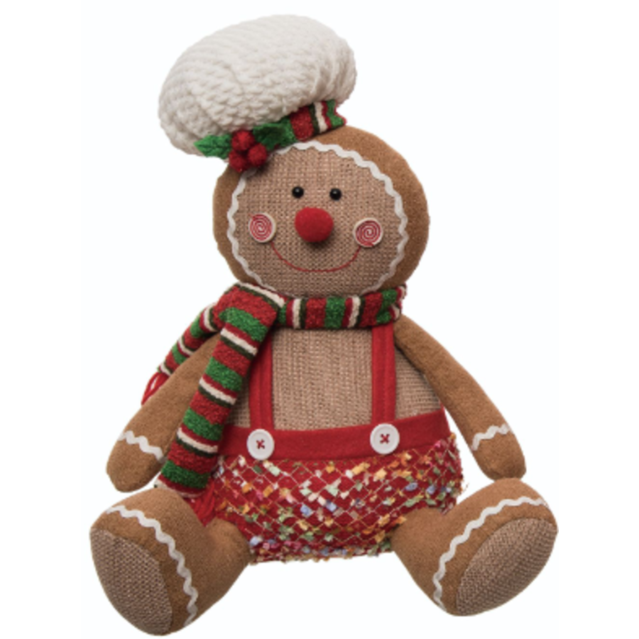 Plush Gingerbread Sitter