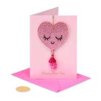 Acrylic Heart Ornament Card