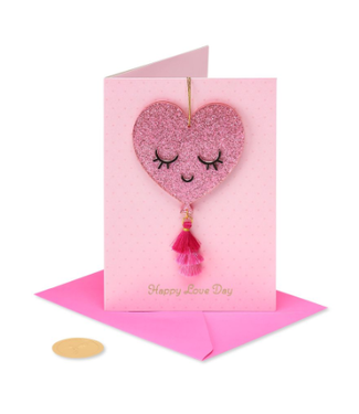 Acrylic Heart Ornament Card