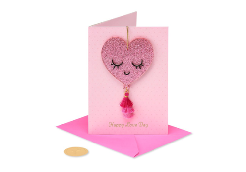  Acrylic Heart Ornament Card 