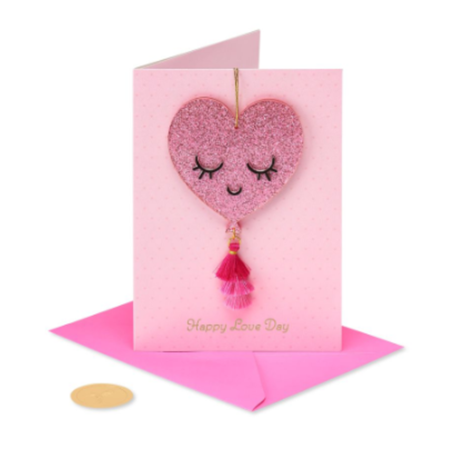 Acrylic Heart Ornament Card