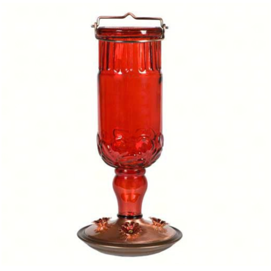 PP Red Antique Glass HB Feeder