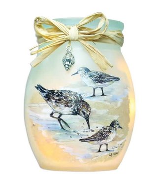 Stony Creek Sandpipers Pre-Lit Small Jar