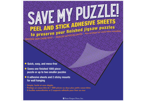  Peter Pauper Press Save My Puzzle Adhesive Sheets 