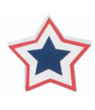 Changing Magnet Decor Star Red White and Blue