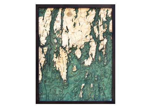  Woodchart Boothbay Harbor Map 