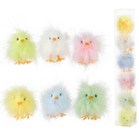 Box of 6 Assorted Fluffy Chicks