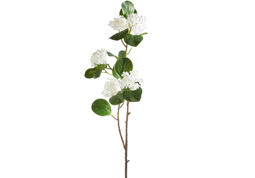  35" White Viburnum Spray 