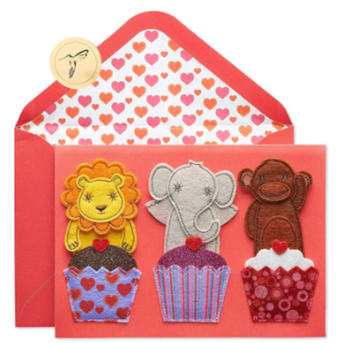  Finger Puppets Val Day Card 