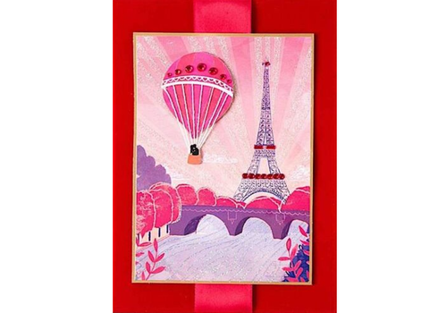  Hot Air Balloon Couple Card 