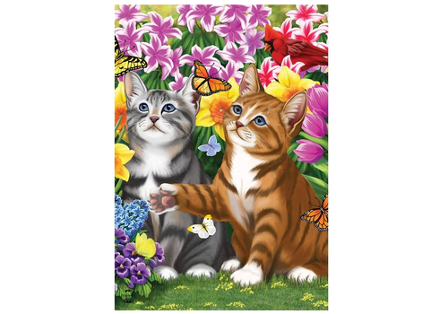  Garden Kittens House Flag 