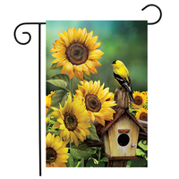 Goldfinch & Sunflowers Garden Flag