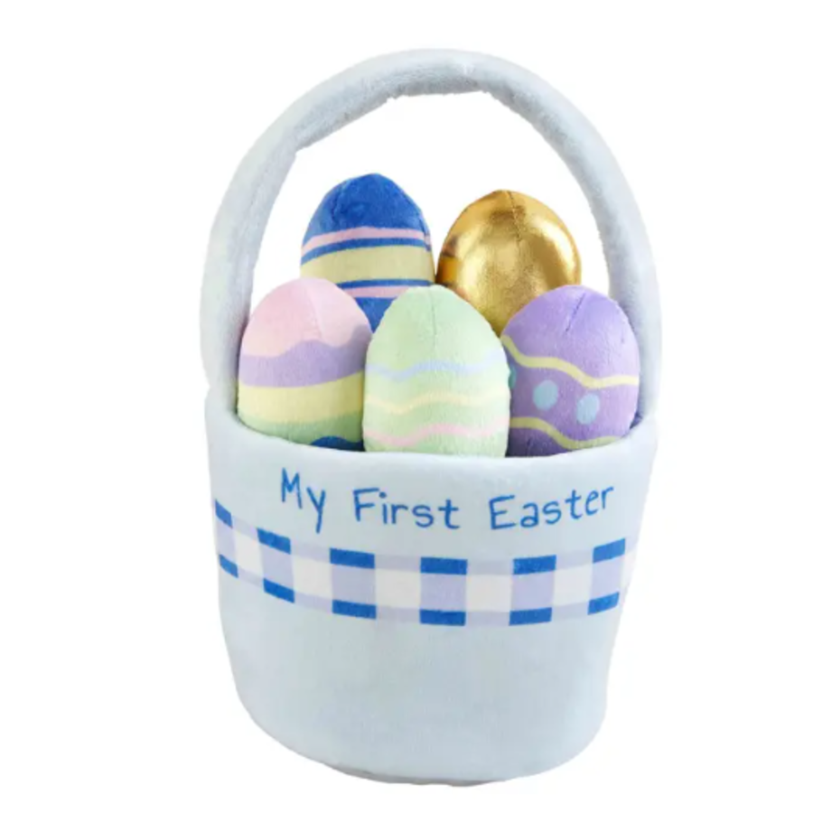 Easter Basket Plush Set