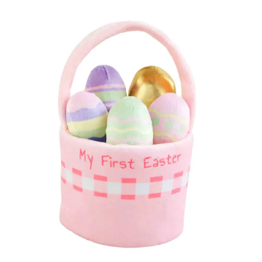 Easter Basket Plush Set