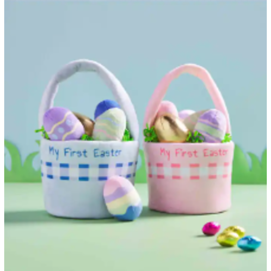 Easter Basket Plush Set
