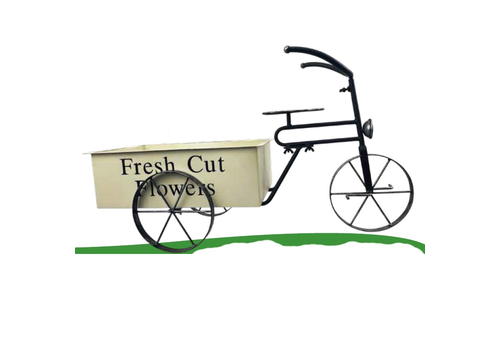  Planter Bicycle Wagon White 