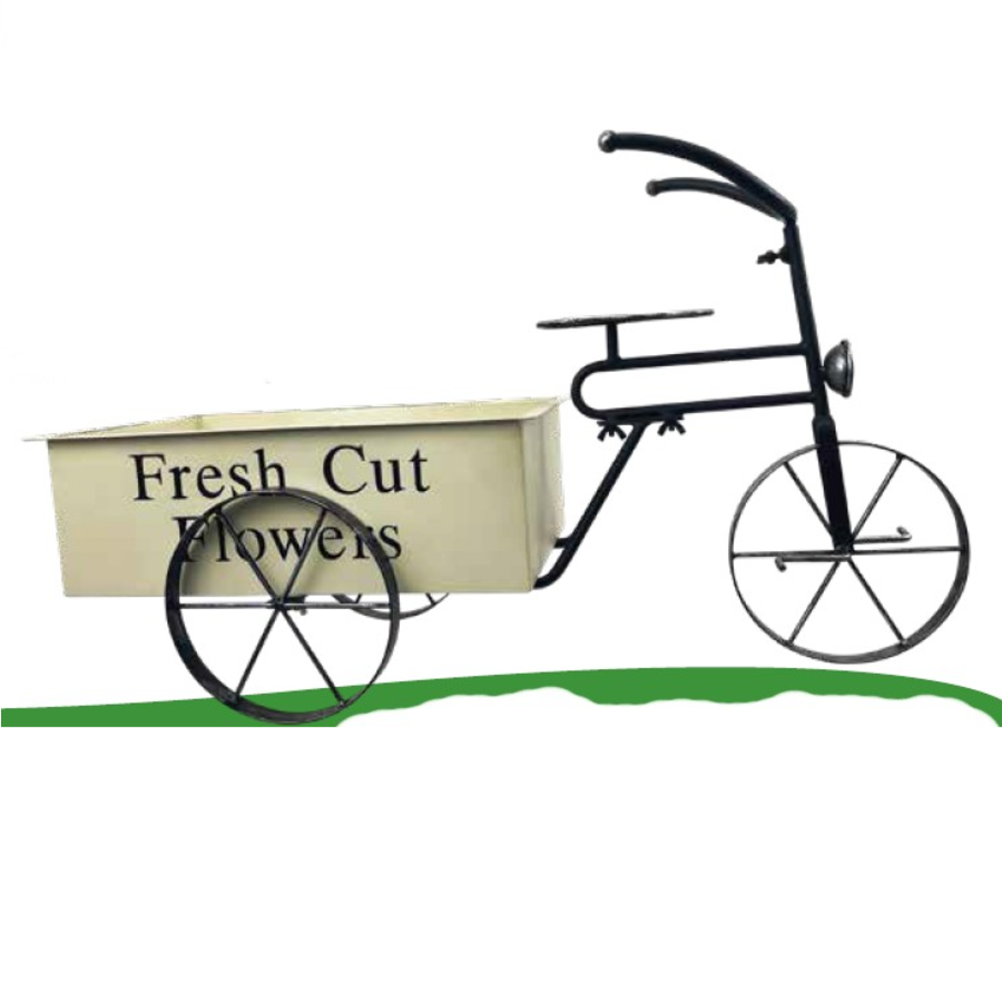 Planter Bicycle Wagon White
