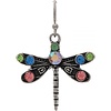 Rain Jewelry Collection Silver M/C Crystal DFly Ears