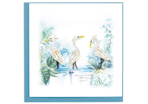  Quilling Cards Three Herons Quill Card 