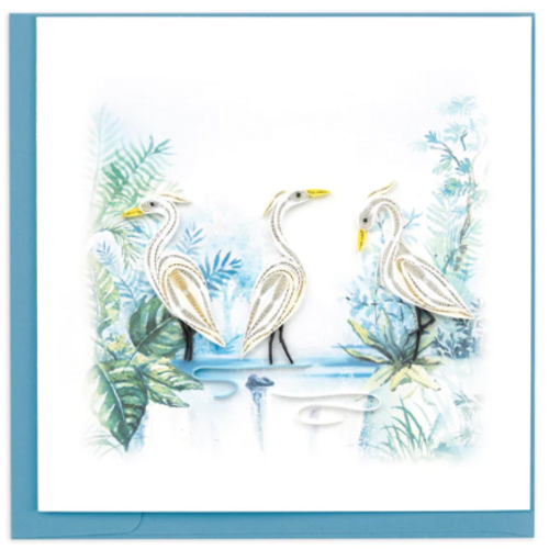  Quilling Cards Three Herons Quilling Card 