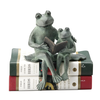 Parent & Kid Reading Frog Shelf Sitter