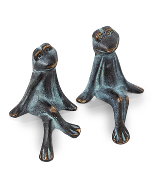 Courting Frogs Shelf Sitter Set of 2