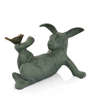 Playful Rabbit Garden Sculpture