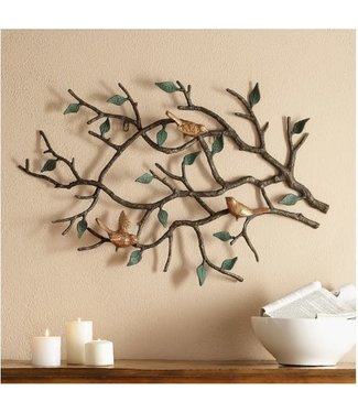 Golden Bird Trio Wall Hanging