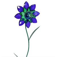 Gem Flower Stake - Blue/Green