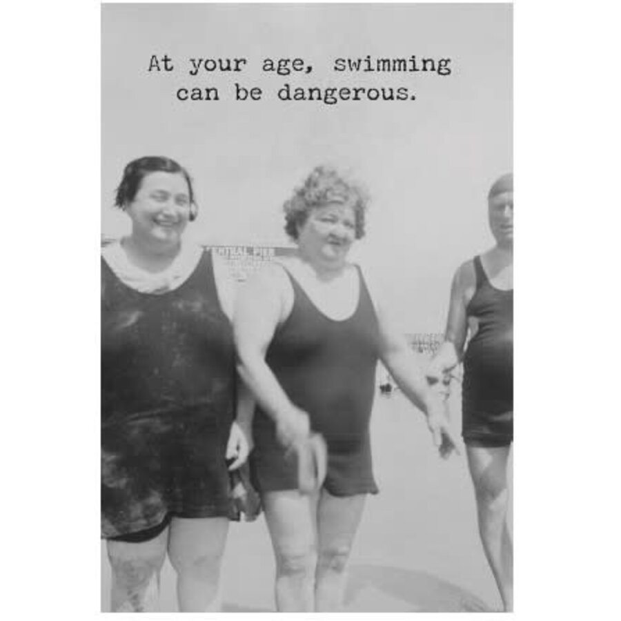 Swimming Can Be Dangerous Birthday Card