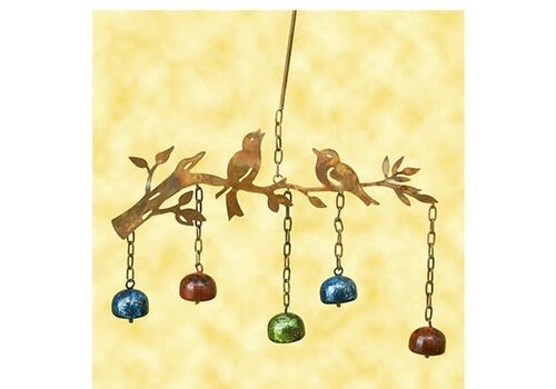  Birds with Bells Wind Chime 