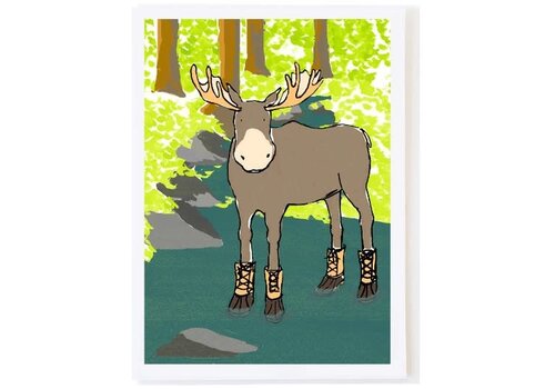  Molly O Moose in River Card 