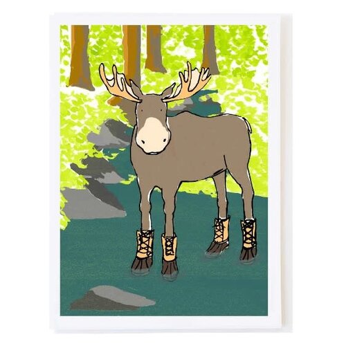  Molly O Moose in River Card 