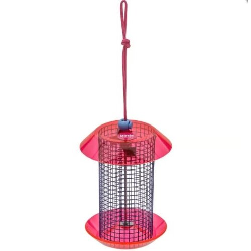  Sunflower Seed Feeder Blue & Fuchsia 