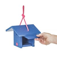 BC Wren House Blue & Fuchsia