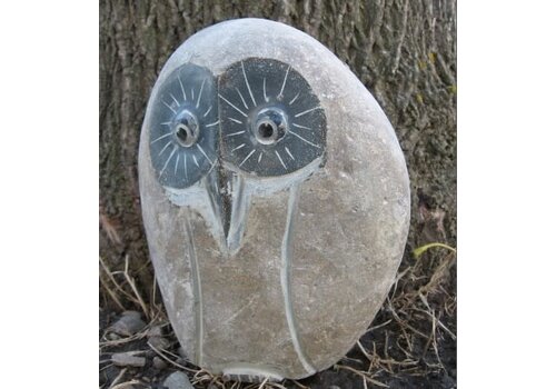  Stone Age Creations, LTD Owl Boulder 6" 