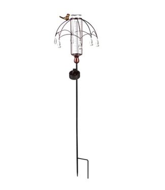 36" Solar Rain Gauge with Umbrella Design